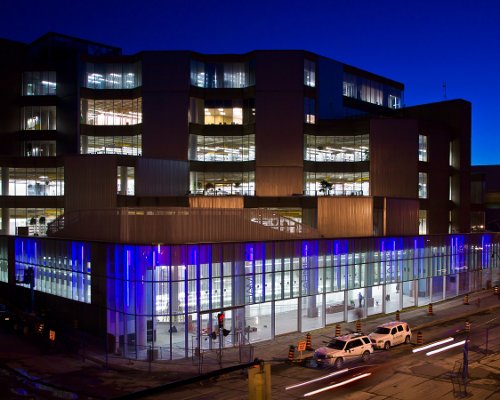 New Central Library/Farmers' Market Facade (Photo Credit: Jeff Tessier)