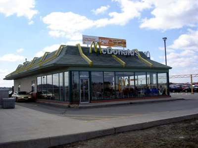 The McDonald's affords a panoptical view of the Power Centre