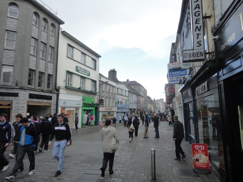 Even on a Monday, Shop Street is pretty lively