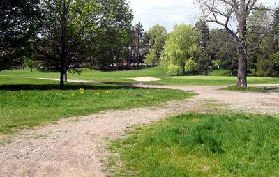 Old unofficial path across Chedoke Golf Course (Image Credit: Ted Mitchell)