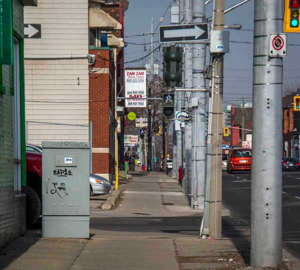 More empty sidewalks