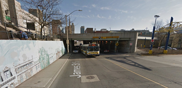 James Street railway underpass - Scary! (Image Credit: Google Street View)