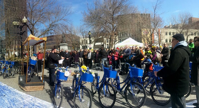 Hamilton Bike Share launch ceremony