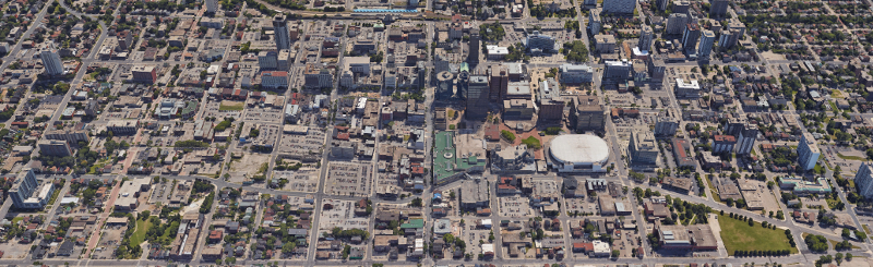 Huge infill transit-oriented development potential along the LRT line (Image Credit: Google Maps)