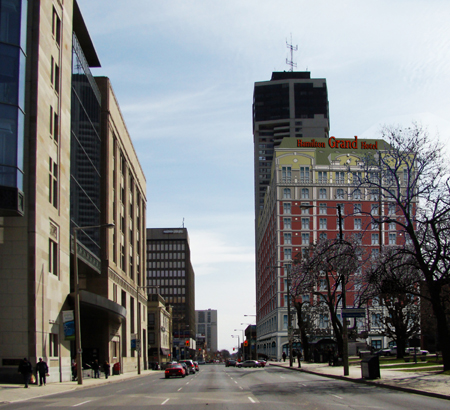 Rendering of Hamilton Grand New Location at Main and John