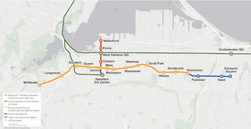 Phase 1 LRT implementation map