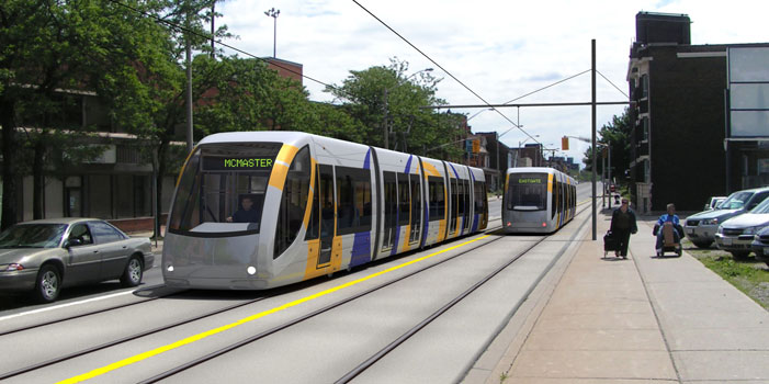 Rendering of planned LRT line