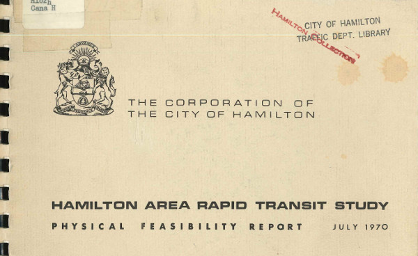 Rapid Transit study from July 1970