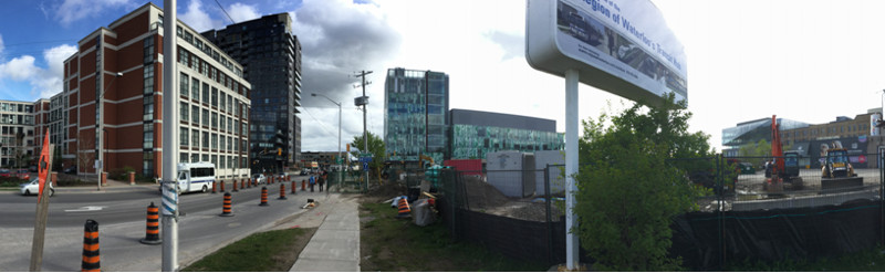 Major construction boom in downtown Kitchener (Image Credit: Mark Rejhon)