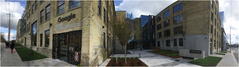 Existing Google Canada offices behind the new high tech building expansion (Image Credit: Mark Rejhon)