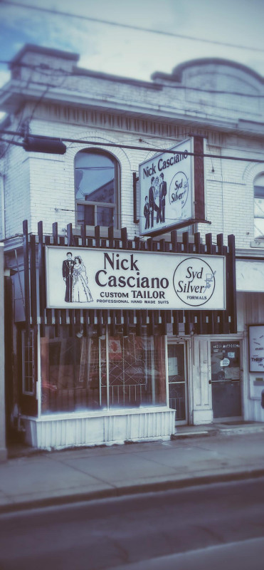 Old Nick Casciano Custom Tailor store on Barton Street