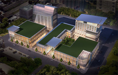 Aerial view of proposed Education Centre