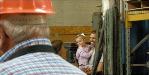 Day pass from the walled gardens of the online world. The plant manager's daughter gets some education at Verdin foundry.
