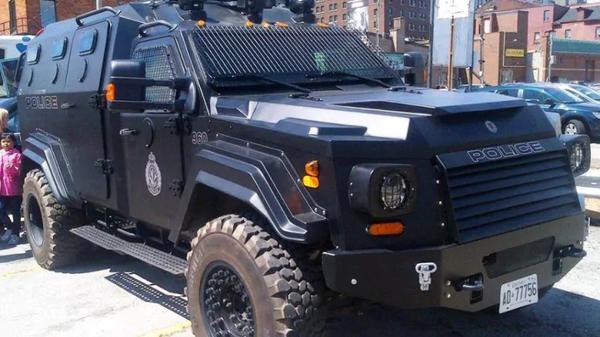 Hamilton Police Services armored vehicle (Image Credit: CBC Hamilton)
