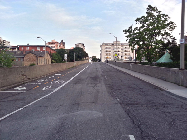 Hunter Street: highway speeds on a street designed like a highway (RTH file photo)