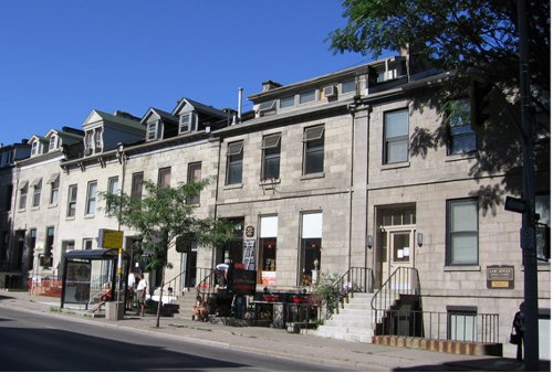 Figure 6: The James St. South stone terrace, built 1856-1860. This is only one of many such terraces built about that time from Whirlpool sandstone (in both Hamilton and Dundas).