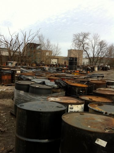 Barrels of toxic waste
