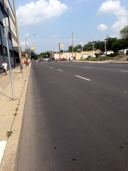 King East between Sanford and Wentworth during rush hour (Image Credit: Bob Berberick)