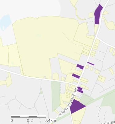 Heritage designated properties in downtown Ancaster (Source: City of Hamilton)