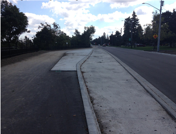 New parking spaces on Mountain Brow Boulevard