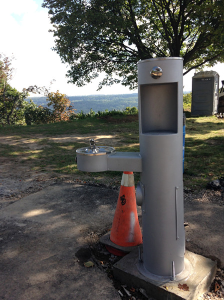 New water fountain at the top of the Mountain Brow-Margate stairs