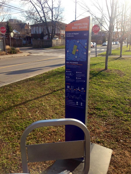 Bike Share Station, Victoria Park near Locke and Napier