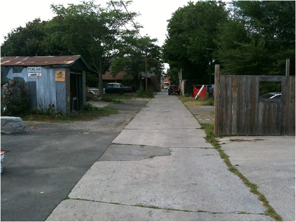 Alley behind Furlan studio