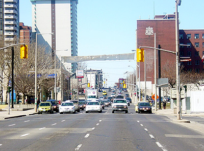 Wide, cavernous Main Street was made for LRT (RTH file photo)