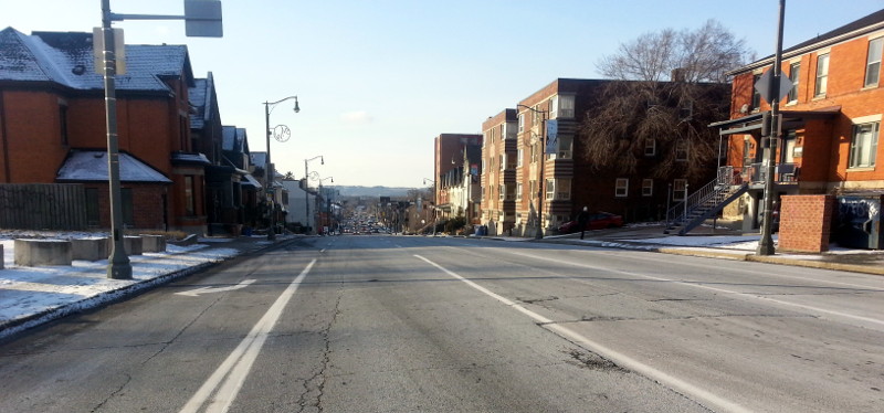 Main Street looking west from Queen