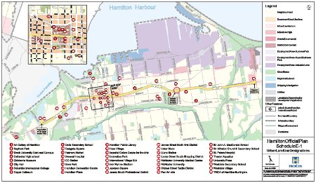 B-Line Corridor and Activity Centres: Click on the image to see larger