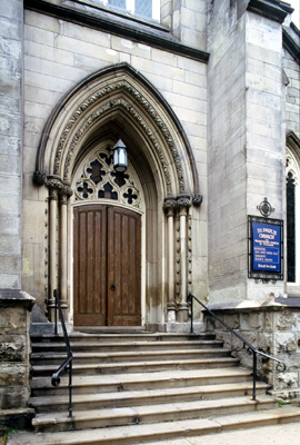 Fig. 6. Hamilton, St Paul's Presbyterian Church, E doorway.