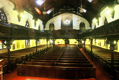 Fig. 8. Hamilton, St Paul's Presbyterian Church, interior.