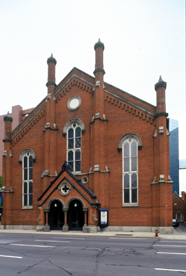 Fig. 10. Hamilton, Centenary Wesleyan Methodist (United), façade, A.H. Hills, 1866-68.