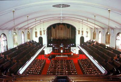 Fig. 12. Hamilton, Centenary Wesleyan Methodist (United), interior.