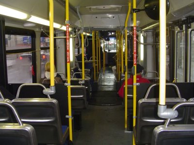 New HSR Hybrid Bus, interior view