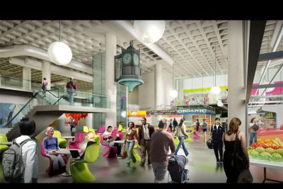 Rendering of renovated Farmers' Market (click the image to see larger)