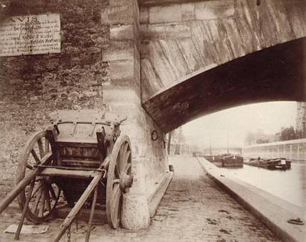 Eugene Atget, Un Coin du quai de la Tournelle, 5e arrondissement