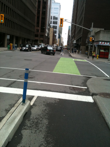 Protected bike lane