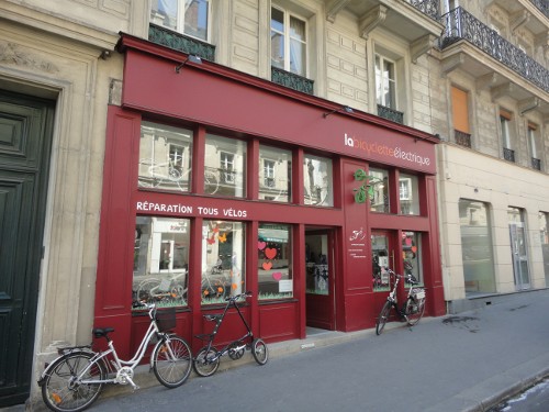A Paris bicycle repair shop