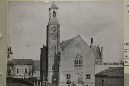Fig. 4. Paris Town Hall and St James's Anglican Church (Paris Museum and Archives).