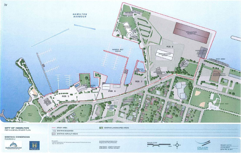 Piers 5-8 Servicing Studies map