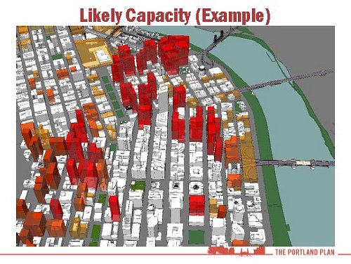 Portland Likely Building Capacity(Image Credit: Portland Plan)