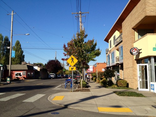 Street trees, bike parking and landscaping