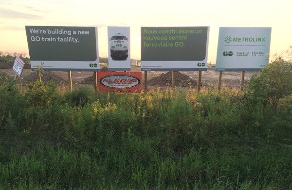 Signage at Lewis Road