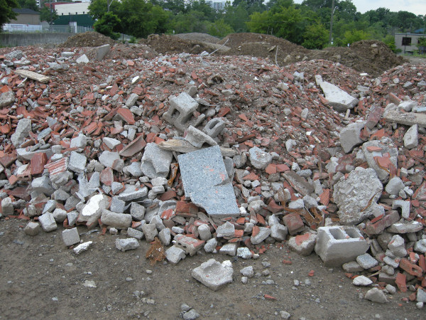 After the May load was bulldozed level, it was followed in July with an even larger bequest, shown above.