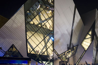 The Michael Lee Chin Crystal at night (Image Credit: Royal Ontario Museum)