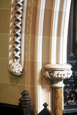 Fig. 3. Hamilton, St Paul's Presbyterian Church, detail of choir arch.