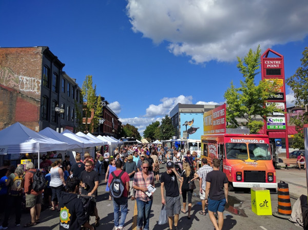 James North was jam-packed with people on Supercrawl weekend (RTH file photo)