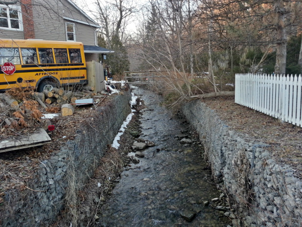 Sydenham Creek looking upstream from Park Street