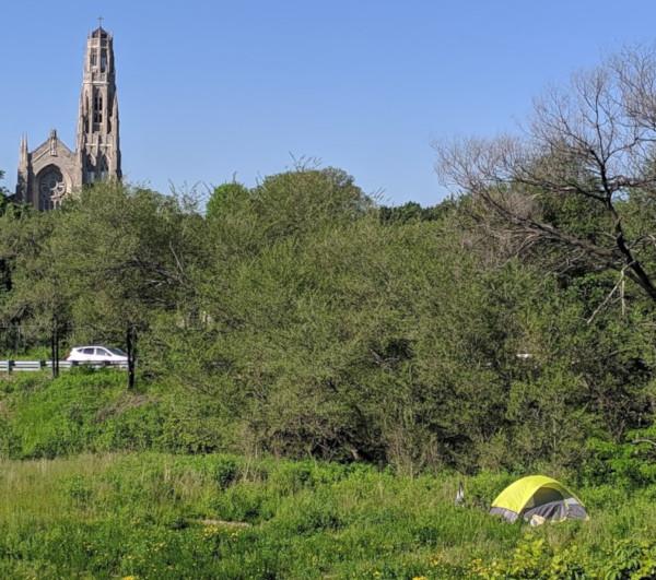 A tent shelter in Hamilton (RTH file photo)